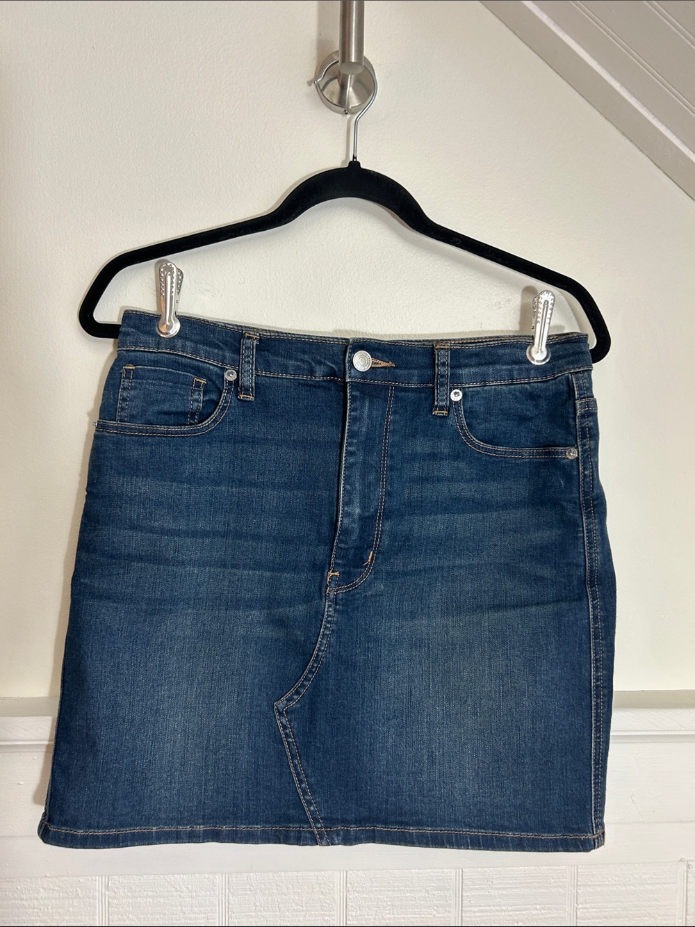 Free People We The Free Denim Jean Mini Skirt size 30